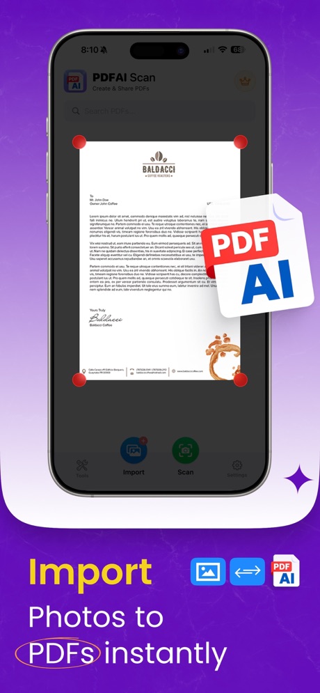 PDFAI Scan — Document Scanner screenshot 3